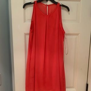 Coral cocktail dress